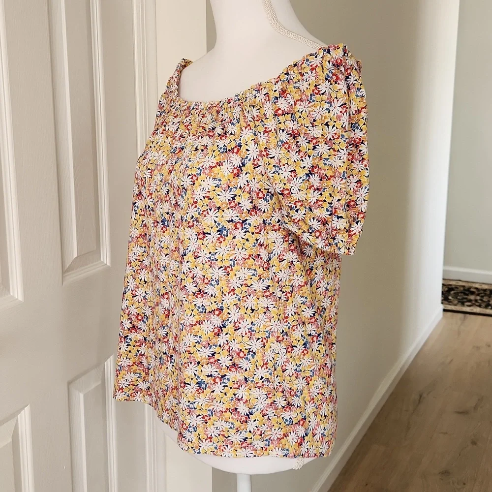 Fat Face Women's Cotton Floral T-Shirt Size 2 - Picture 3 of 14